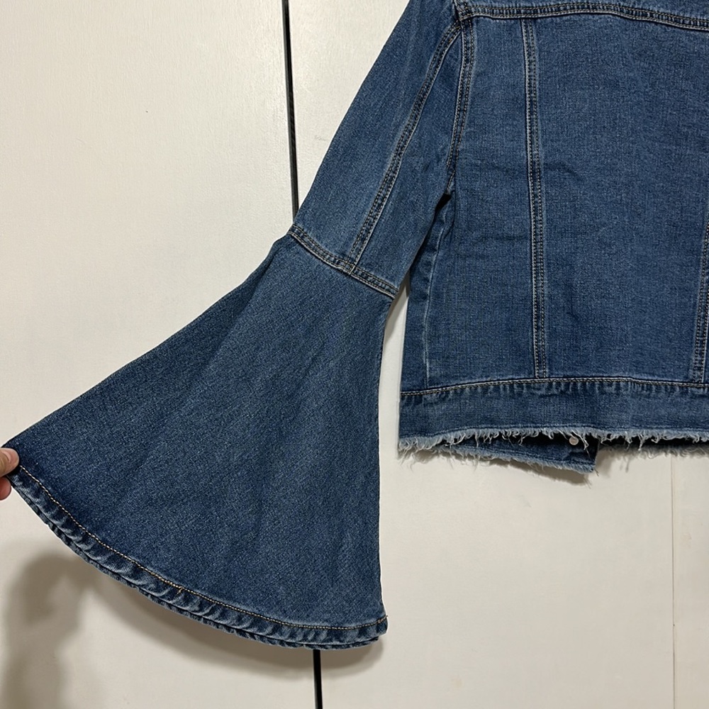 NWOT Umgee Blue Jean Bell Sleeve Jacket - Picture 6 of 6